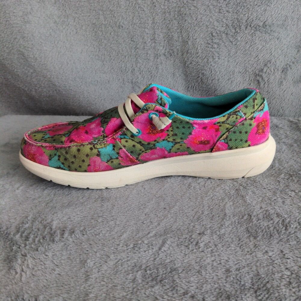 Ariat Hilo Slip On Sneaker Shoes Womens 10B Prickly Pear 10044591 Casual - Picture 9 of 10